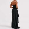 Women's fashionable off-the-shoulder strapless dress