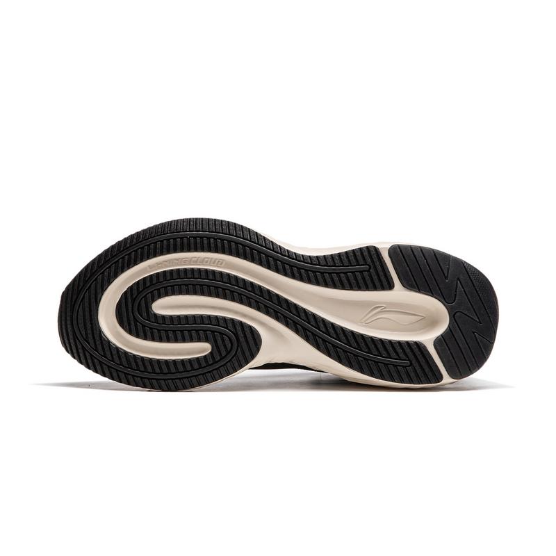 Li-Ning Lightweight Comfortable Fashion Shock Absorbing Non-Slip Wear-Resistant Casual Shoes Men Sneakers Black White AGLU187-1