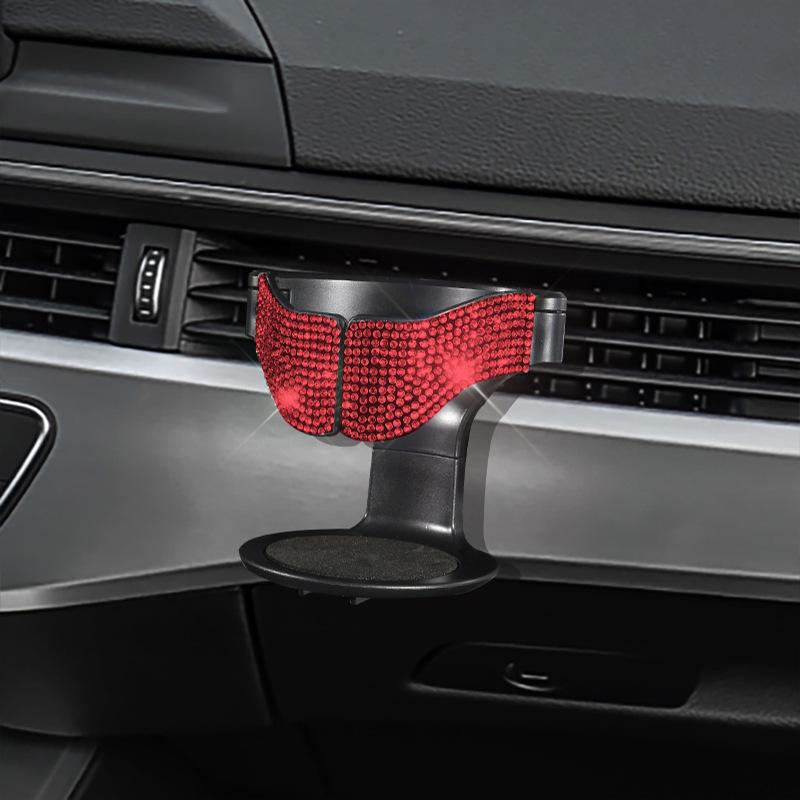 Diamond-Studded Car Air Vent Cup & Ashtray Holder