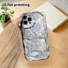 Phone Case: 2D Flat Design Suitable for iPhone 18, 17, 16, 15, 14, 13Pro Protective Case, Couple Style, Crystal Silver Rose, Christmas and Halloween G