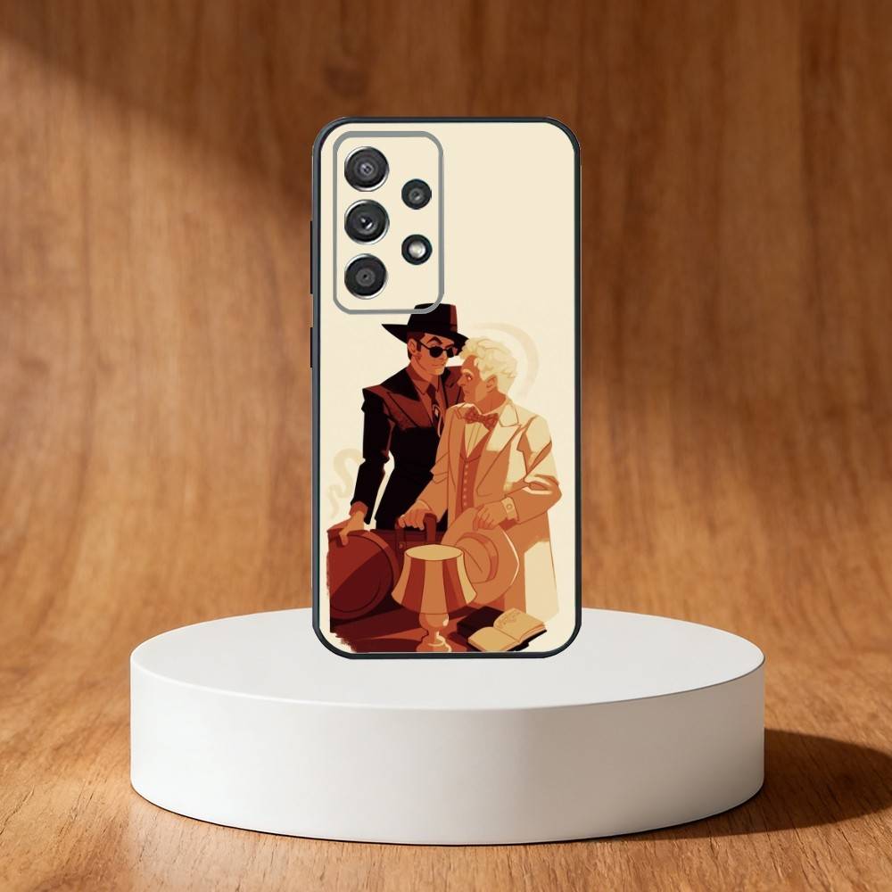 G-Good Cartoon O-Omens Phone Case For Samsung S25,S24,S21,S22,S23,S30,Ultra,S20,Plus,Fe,Note,10,9,5G Black Cover