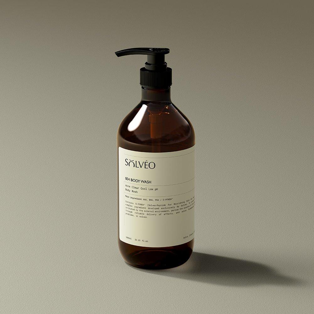 Solveo Acne Clear Cool Mildly Acidic Skin Soothing Body Wash Large Capacity 1000ml