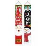 1 Pair 180x30cm Dwarf Door Couplet Rectangular Porch Sign Christmas Nutcracker Hanging Flag  Bar