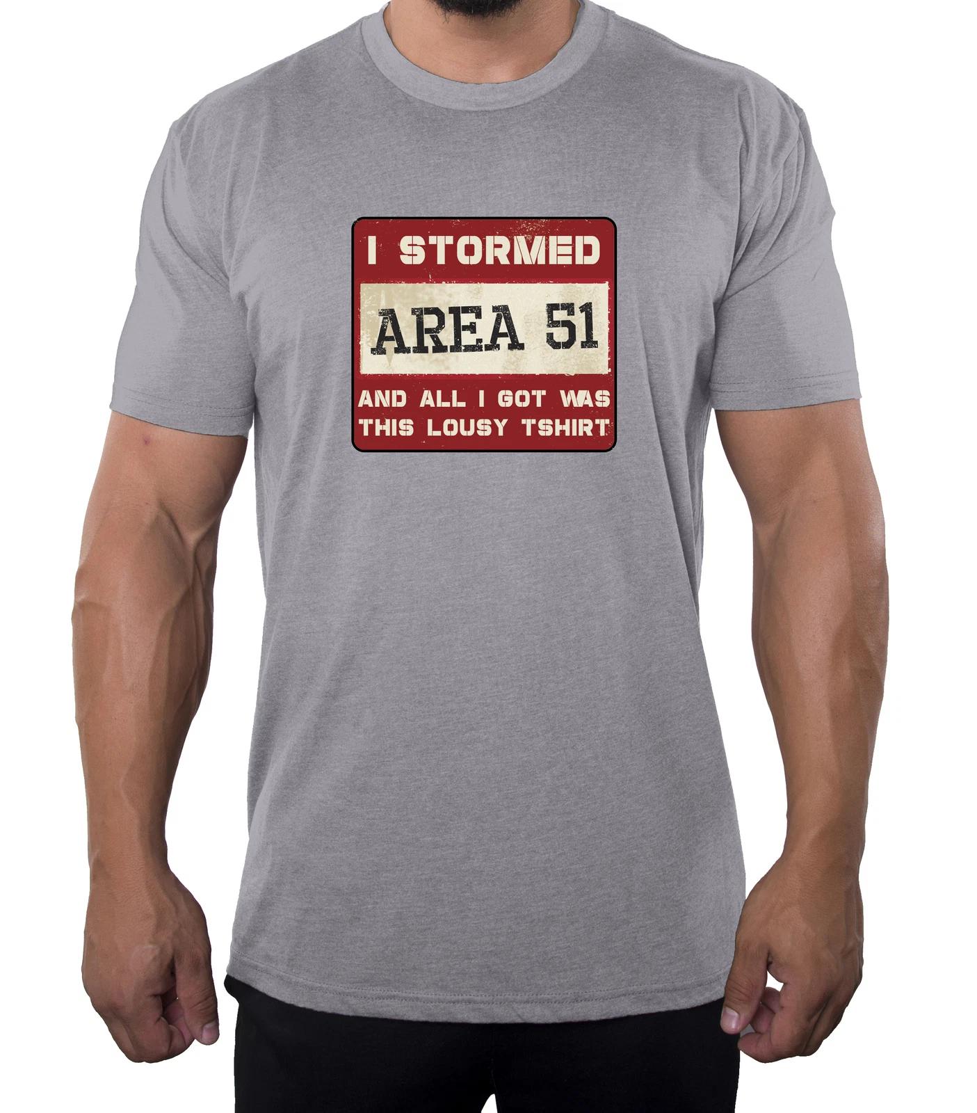 I Stormed Area 51 Men s Shirts, Alien Tees, Graphic Men s Shirts! M