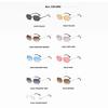 New Rimless Polygon Sunglasses Fashion Women Vintage Gradient Ocean Lenses Shades Trendy Luxury Brand Design Chic Sun Glasses