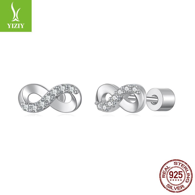 

Eternal Mozzarella Stud Earrings, Women S Exquisite Luxury S925 Silver D-Color Mozzarella Diamond Earrings. 925 silver