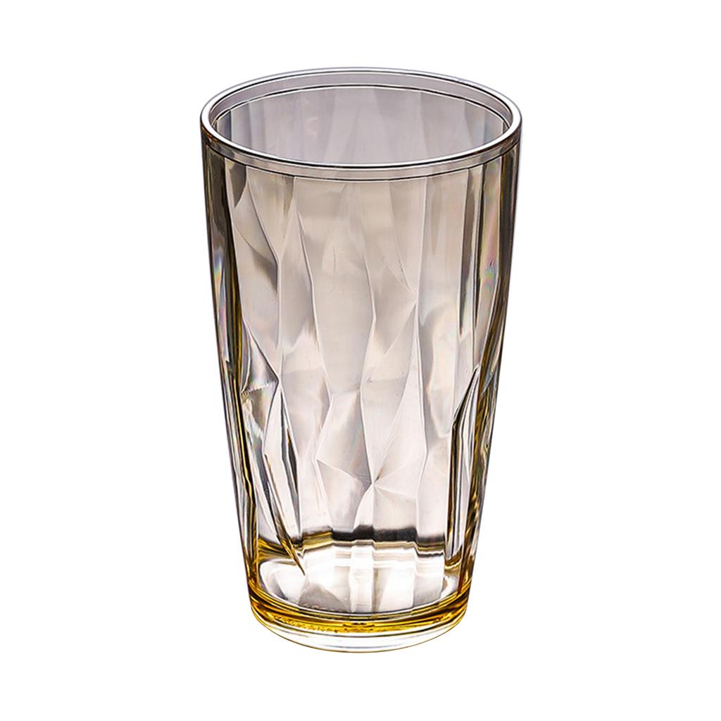 Shatterproof Acrylic Water Tumblers 490ml Unbreakable Drinking Glasses Reusable Beer Champagne Cup Dishwasher Safe