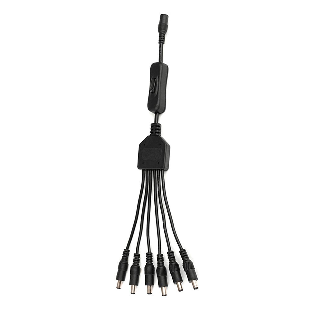DC5.5x2.1mm 1 Buchse auf 2/3/4/5/6 Stecker Ein/Aus Steuerkabel DC5521 Y-Splitter Adapterkabel für Überwachungskamera LED