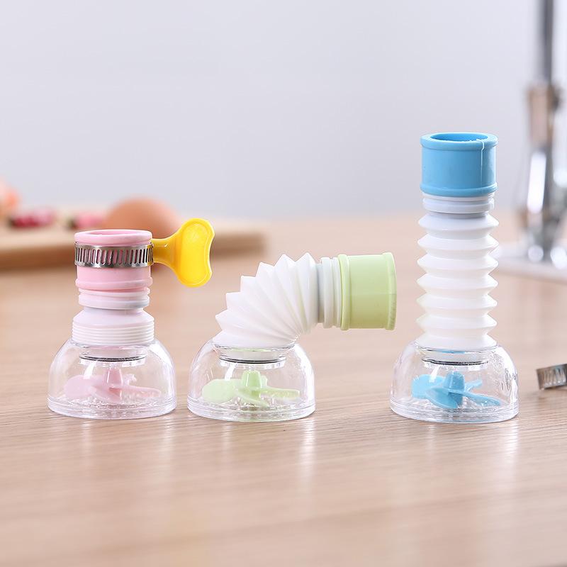 1pc Kitchen Faucet Sprayer Extension Hose for Water Spout 360° Rotating Telescopic Design Anti-Splash Sprayer Kitchen Tool
