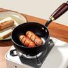 Uncoated Oil Splashing Pot Wooden Handle Omelette Pan Universal Butter Melting Pot  Stove