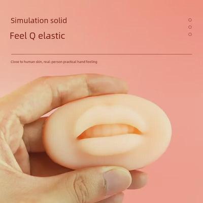 5D τρισδιάστατο European Lip Simulation Practice Module - Soft Faux Leather Lip Block για Ημιμόνιμο Μακιγιάζ.