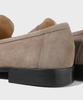 Firenze Atelier Standard U-Tip Suede Penny Loafers 4050-Qs [Ash Beige]