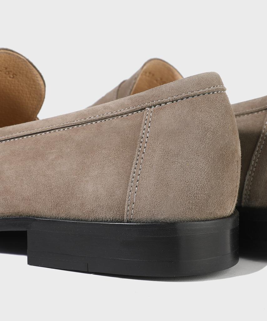 Firenze Atelier Standard U-Tip Suede Penny Loafers 4050-Qs [Ash Beige]