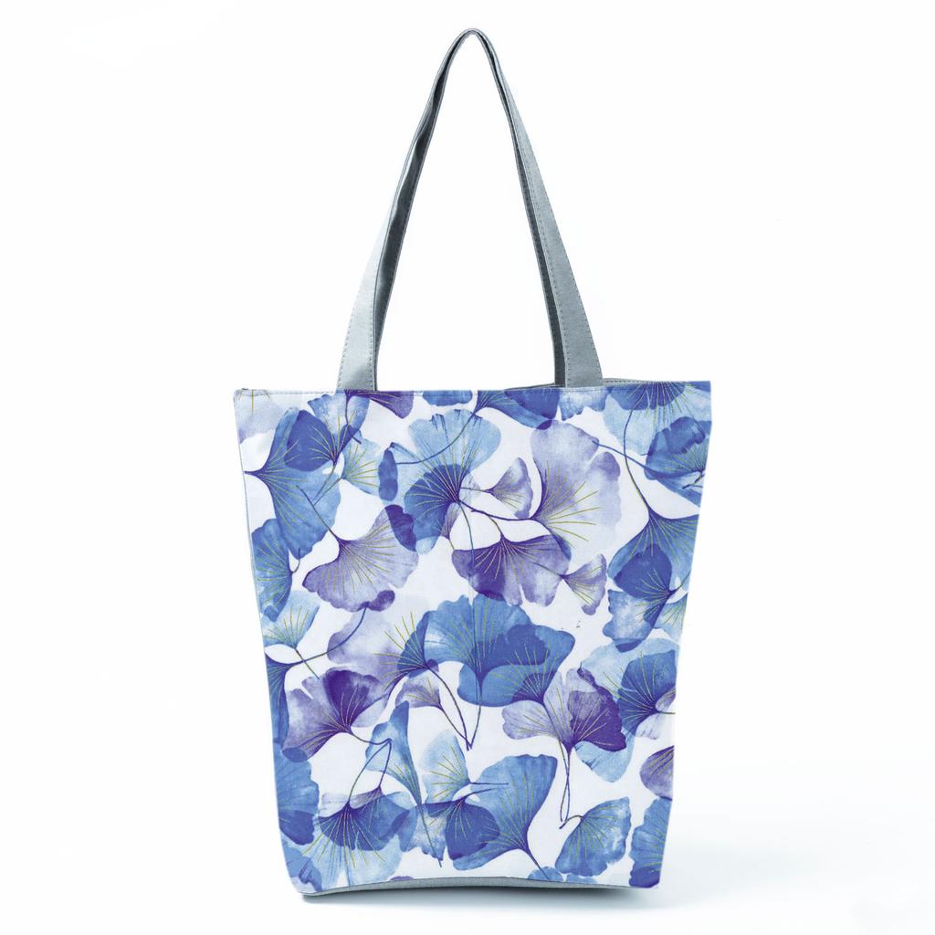 High Capacity Shoulder Bag Shopping Bags Bright Colors Floral Print Handbag Casual Travel Multi Functional Beach Bag Commuting Tote Bag