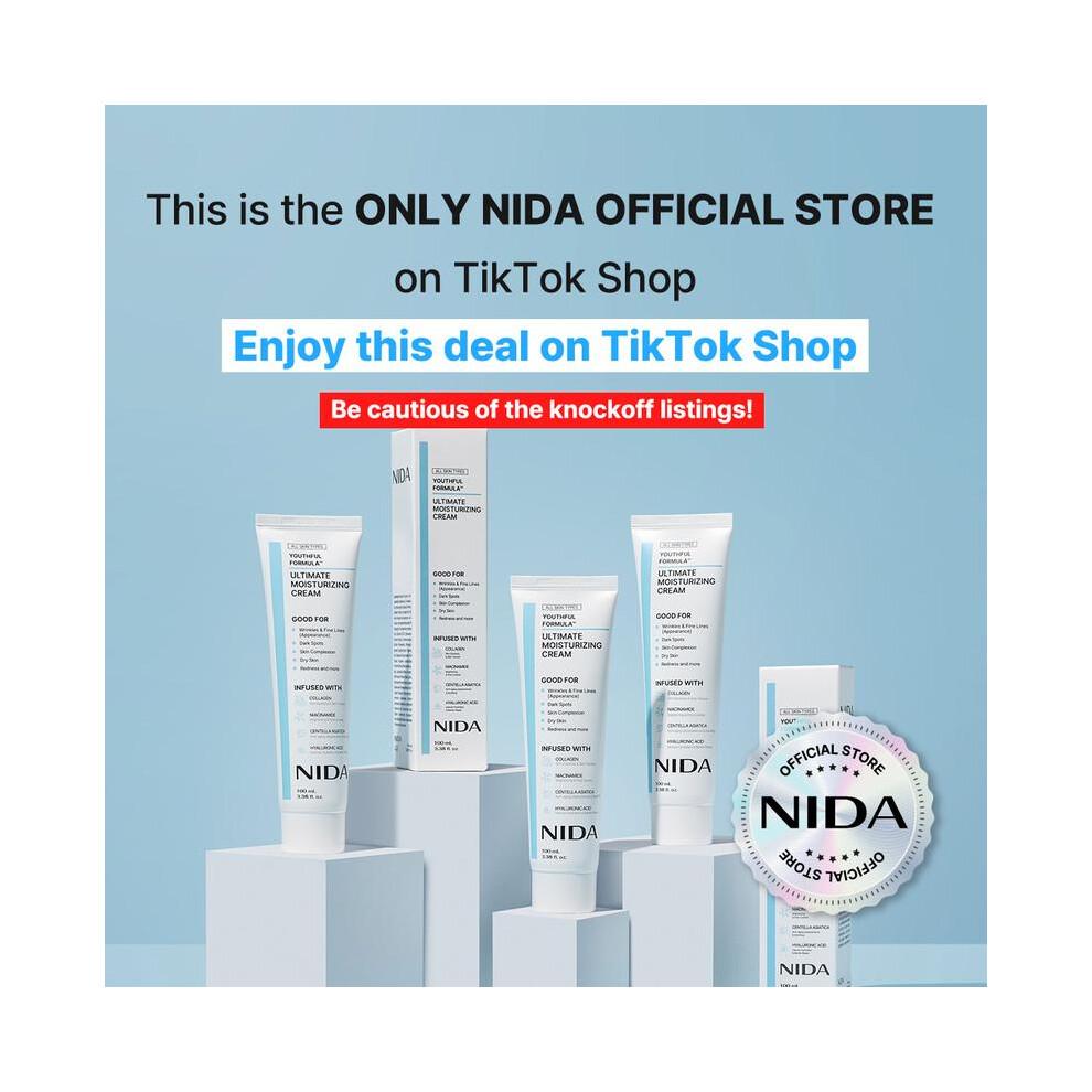 NIDA Fórmula Juvenil Crema Hidratante Definitiva (100 ml) / Colágeno, Niacinamida, Centella Asiática, Ácido Hialurónico / Arrugas, Manchas Oscuras, Cuidado de la Piel