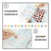 A6 Sticker Album for Girls, Transparent 6-Ring Binder with Removable Clear Pages, Large Capacity Mini Sticker Book Refill Sheets, PP Material