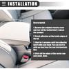 Motoforti Car Armrest Cover Pad, Center Console Cover, for Acura MDX 2007-2013, Microfiber Leather, Gray, 1 Pair