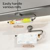 Versatile Suction Cup Mounted Rack For Holding Tissue Rolls Dishcloths And Small Utensils Kitchen Accessory