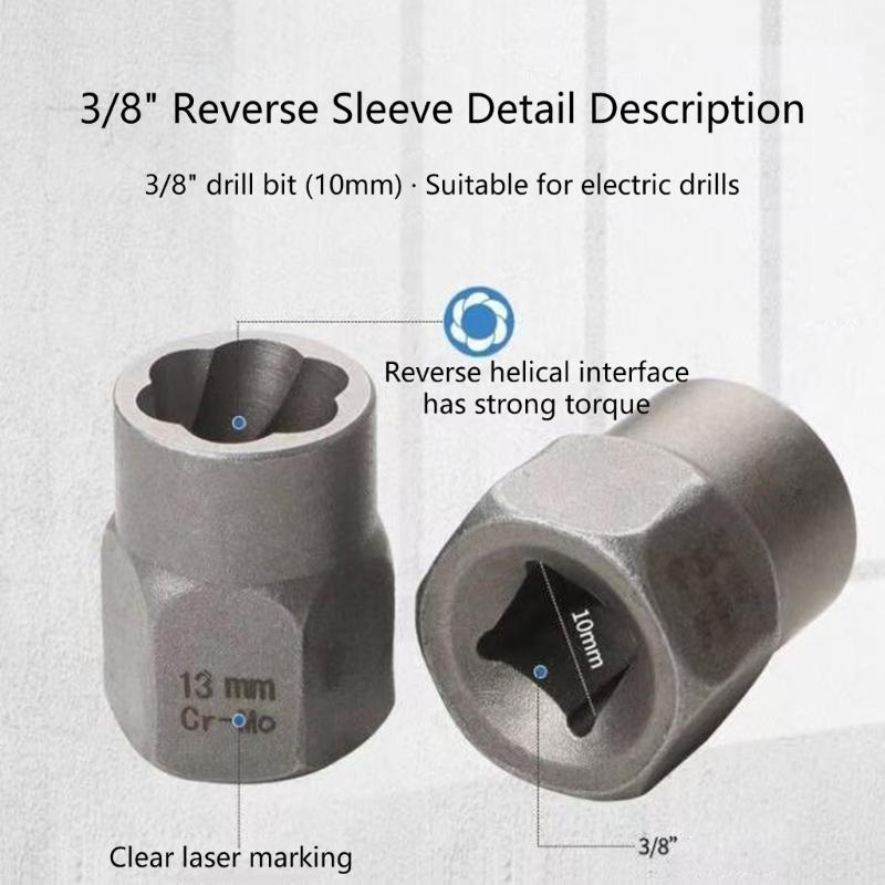 26 Piece Screw Extractor Kit 135 Degree Split Point With Alloy Drill Bit And Impact Adapter For Damaged Bolt Nut Removal