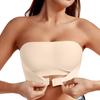 Women's Strapless Bra Seamless Front Button Bra Sexy Comfortable Anti Slip Vest Top Ladies Smooth Breathable Underwear