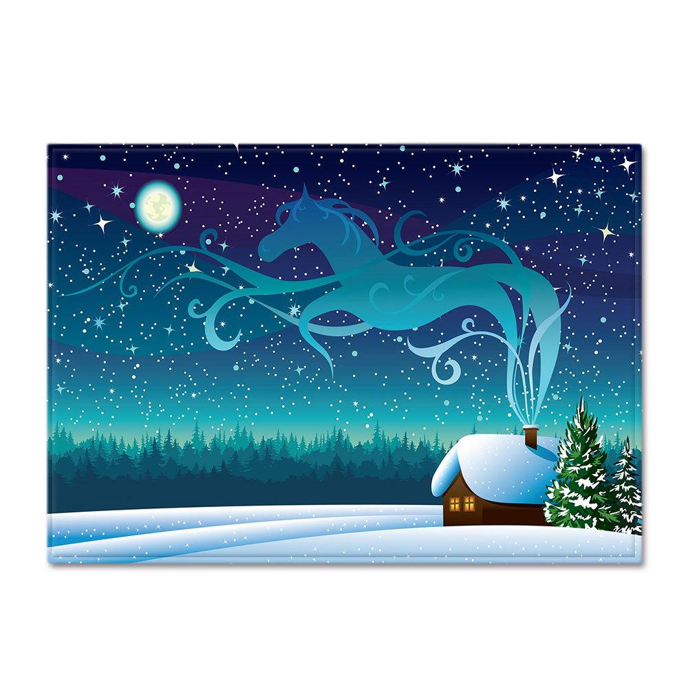 Christmas Living Room Floor Mat Bedroom Dining Room Carpet Carpet Doormat