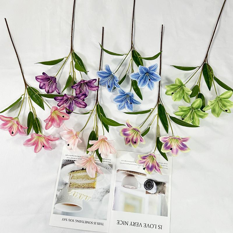 Plant Simulated Lilium Spp Wedding Hotel Restaurant Desktop Decoration Props