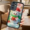 Phone Case: 2D Flat, Suitable for Samsung Galaxy A34 A35 M05 M06 S20 S22 S21 FE Plus 5G Protective Cases, Christmas Snowman, Perfect Christmas and Hal