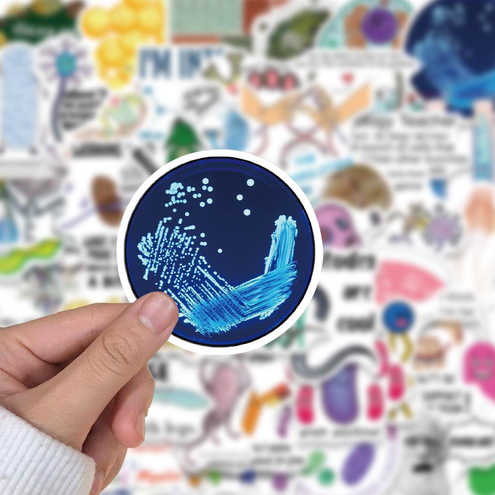 50PCS Biology Sticker Waterproof Cartoon Laptop Luggage Art Picture Living Room Motorcycle Phone Scrapbook Dormitory Stickers