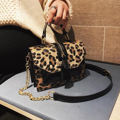 Bag Women's 2025 Autumn New Fashion Portable Leopard Print Bag Small Chain Versatile Messenger Bag