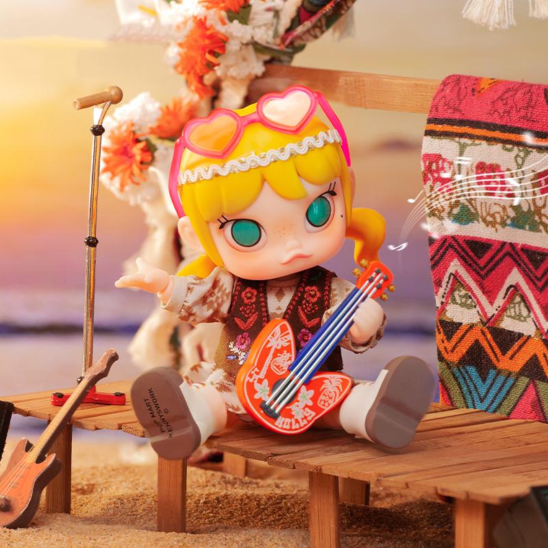 New POP MART MOLLY Beach Music Festival Ball Jointed Dolls 13cm 1220621128