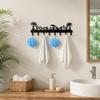 Stylish Multi-functions Metal Wall Hook Key Rack Iron Clothing Storage Hook Door Sign Decoration Home Universal Hook Bathroom