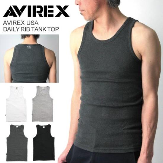AVIREX Daily Rib Tank Top M 01_White 6143507