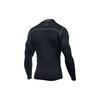 Under Armour Stretch High Neck Sports Training Fitness Top Men Tops Black 1265648-001
