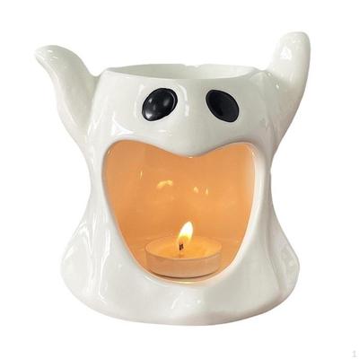 Brûleur d'Huiles Essentielles Halloween Parfum d'Intérieur Arôme Ornement en Porcelaine de Table Bougie Chauffe-plat