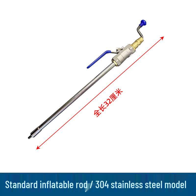 Professional Tire Inflator Rod with Pressure Gauge
