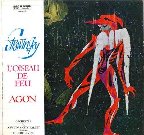 

LP Record ROBERT IRVING, ORCHESTRE DU NEW YOR - Stravinsky L Oiseau De Feu / Agon 354002 KAPP France Classical Used