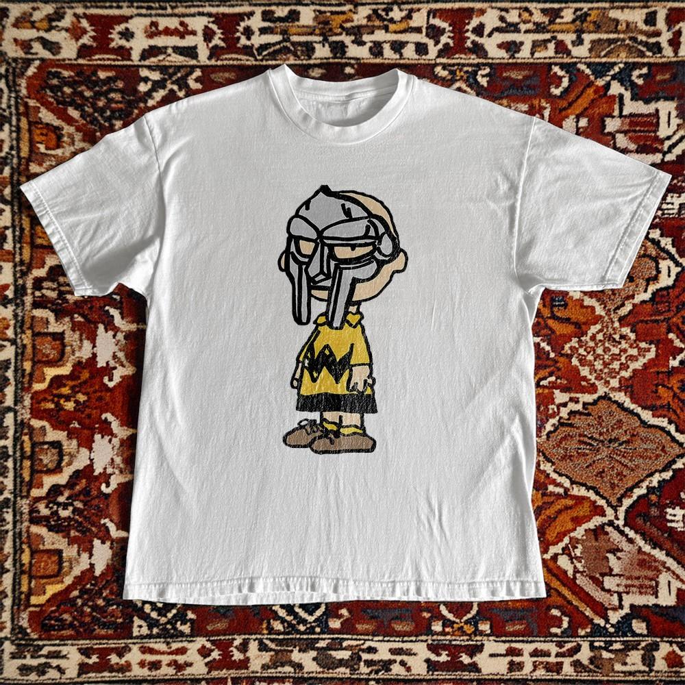 NEW! MF DOOM Rap Hip Hop Funny White Heavy Cotton T-Shirt M