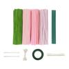 DIY Handmade Flower Craft Kit for Home Decor Simulation Flowers with Bent Wire Stems for Party Wedding Centerpieces