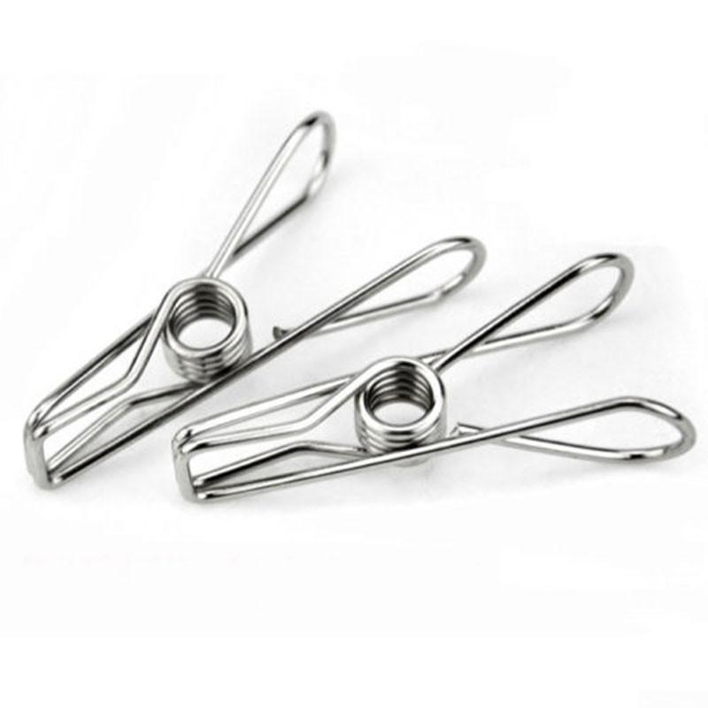20 Pcs Stainless Steel Clothes Pegs Hanging Pins Clips Laundry Sets Accessaries