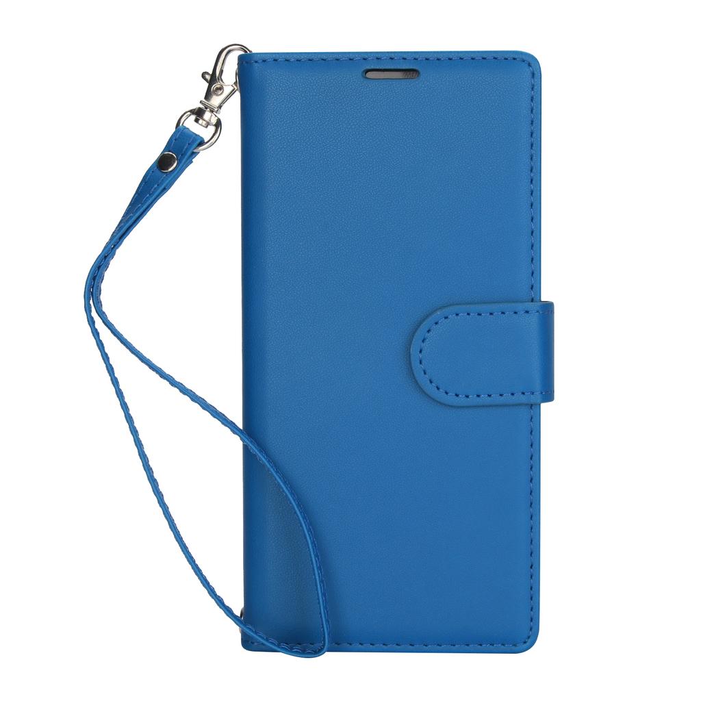 For iPhone 14/13/12/11 Pro Max iPhone 14 Plus Case with Card Holder and Wrist Strap Wallet All-round Shockproof Flip Cover