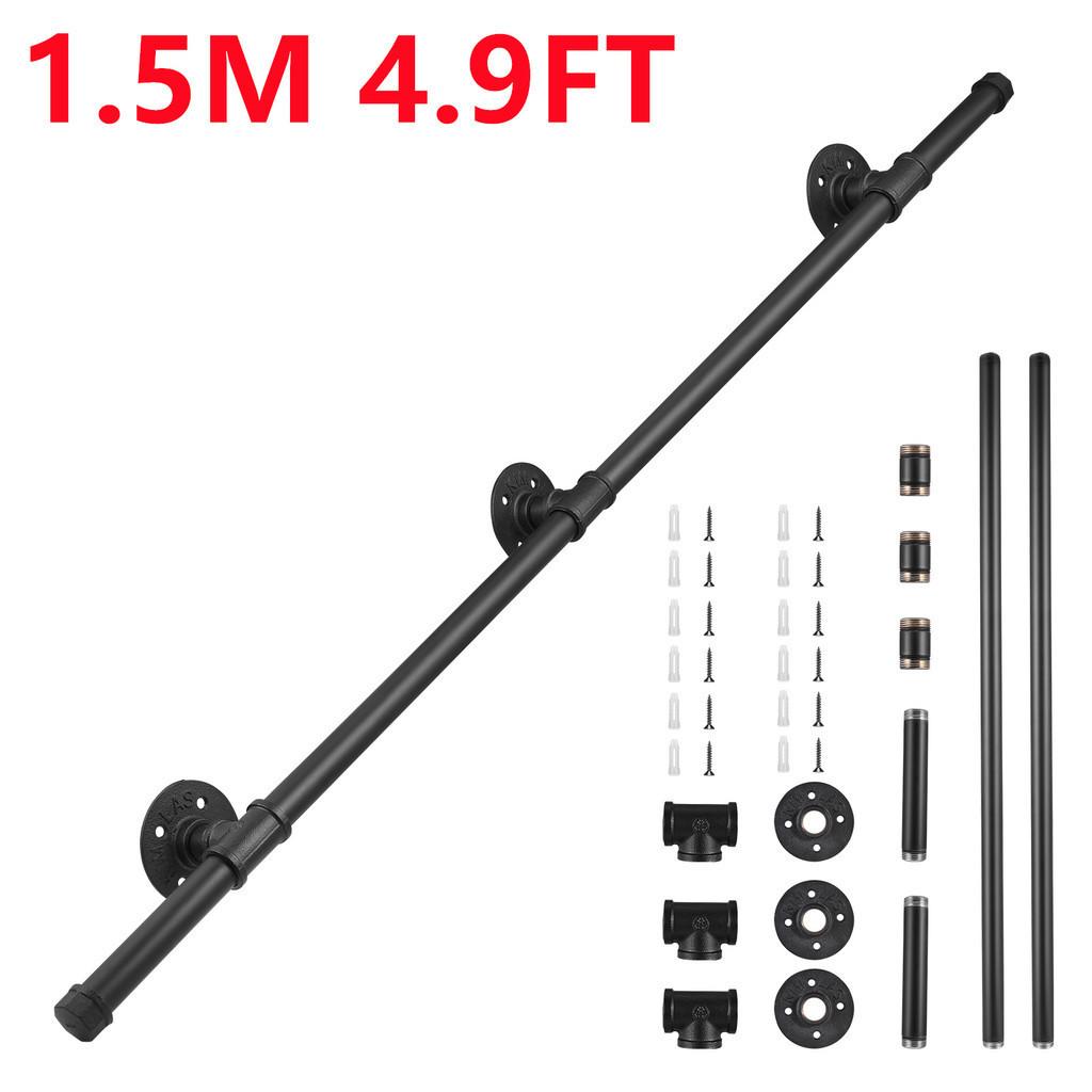 Stairs Steps Metal Handrails Non-Slip Easy Install Stairs Porch Deck Hand Rail Outdoor Indoor Stairs Porch Deck Hand Rail