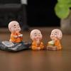 Creative Resin Ornaments Multiple Styles Small Monk Garden Terrarium Mini Figurine Miniatures Micro Landscape Decor
