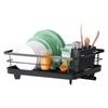 Cross-border Kitchen Countertop Dish Drying Rack with Partitioned Storage