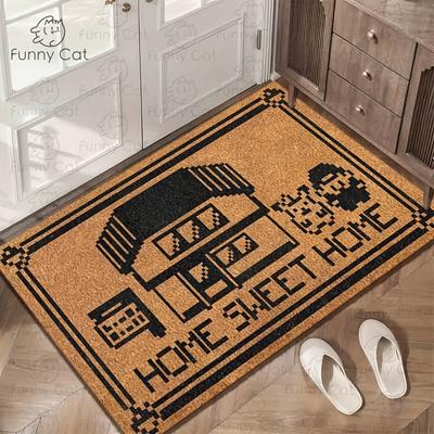 Sweet Home Carpet Creative Doormat Lightweight Welcome Mat Machine Washable Living Room Carpet Rug For Bedroom  Home Dec