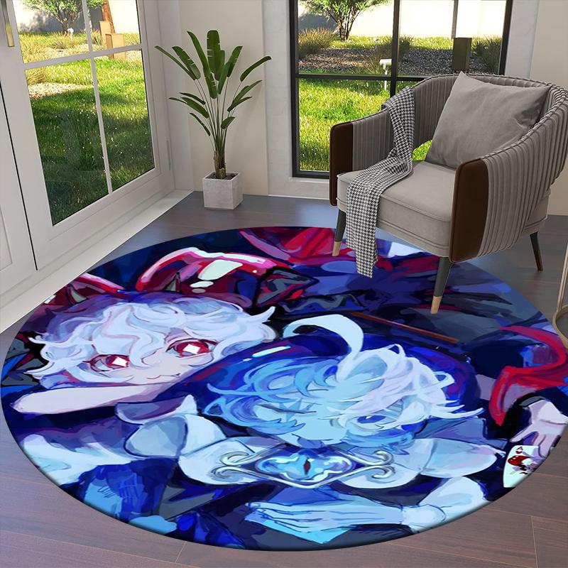 Cookie Run Kingdom Round Area Rug,Carpet Rug for Living Room Bedroom Sofa Playroom Decor,Non-slip Floor Mat20