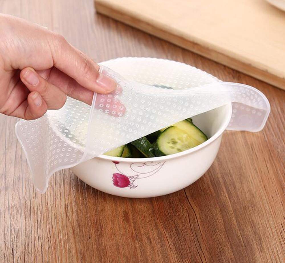 HJ Silicone Wrap, Reusable, Refrigerator-Safe, 5-Pack (3030cm)