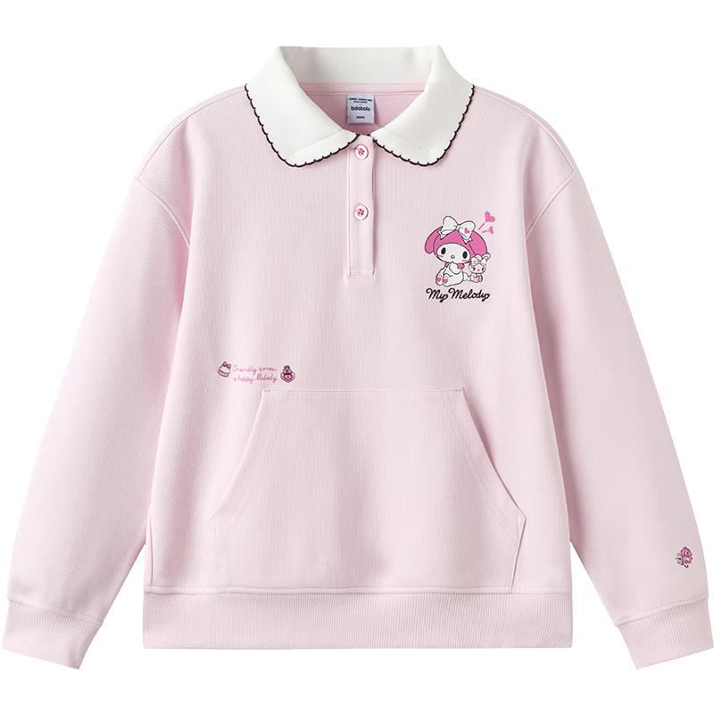 Balabala Girls' Kuromi Long Sleeve Sweatshirt