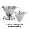 Kaffefilterkopper i rustfritt stål Kaffefilter Kaffefilterkopp Drypper Helle over Kaffefilter Espressoverktøy