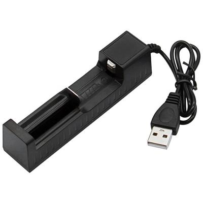 USB Charger for 26650, 18650, 21700 Lithium Batteries - Single, Double, and Quad Slots (3.7-4.2V)
