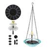 Yousheng Solar Bird Bath Fountain, 3-Tier Cascading Fountain Hanging Bird Bath, Solar Powered Outdoor Hummingbird Bath Fountain, for Garden Backyard